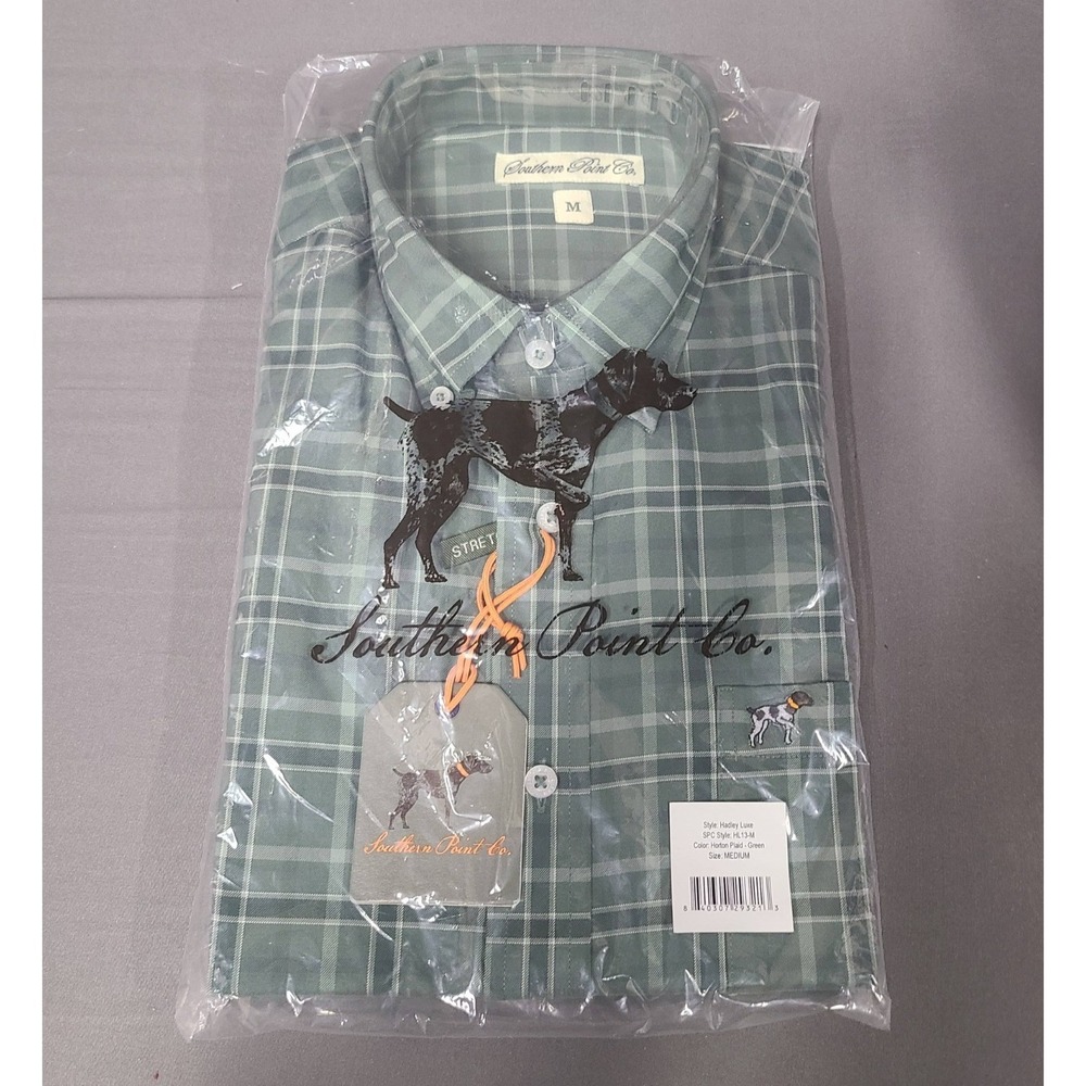 Southern Point Co Hadley Luxe Horton Plaid Green Mens Button Up XXXL 3XL NWT New